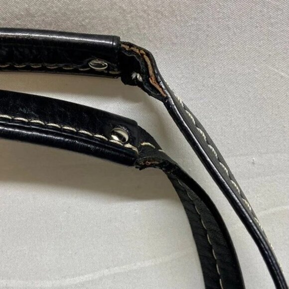 Coach Chelsea Heritage Tote F14475 Large Black Signature Stripe Baby Bag Purse - Picture 13 of 15